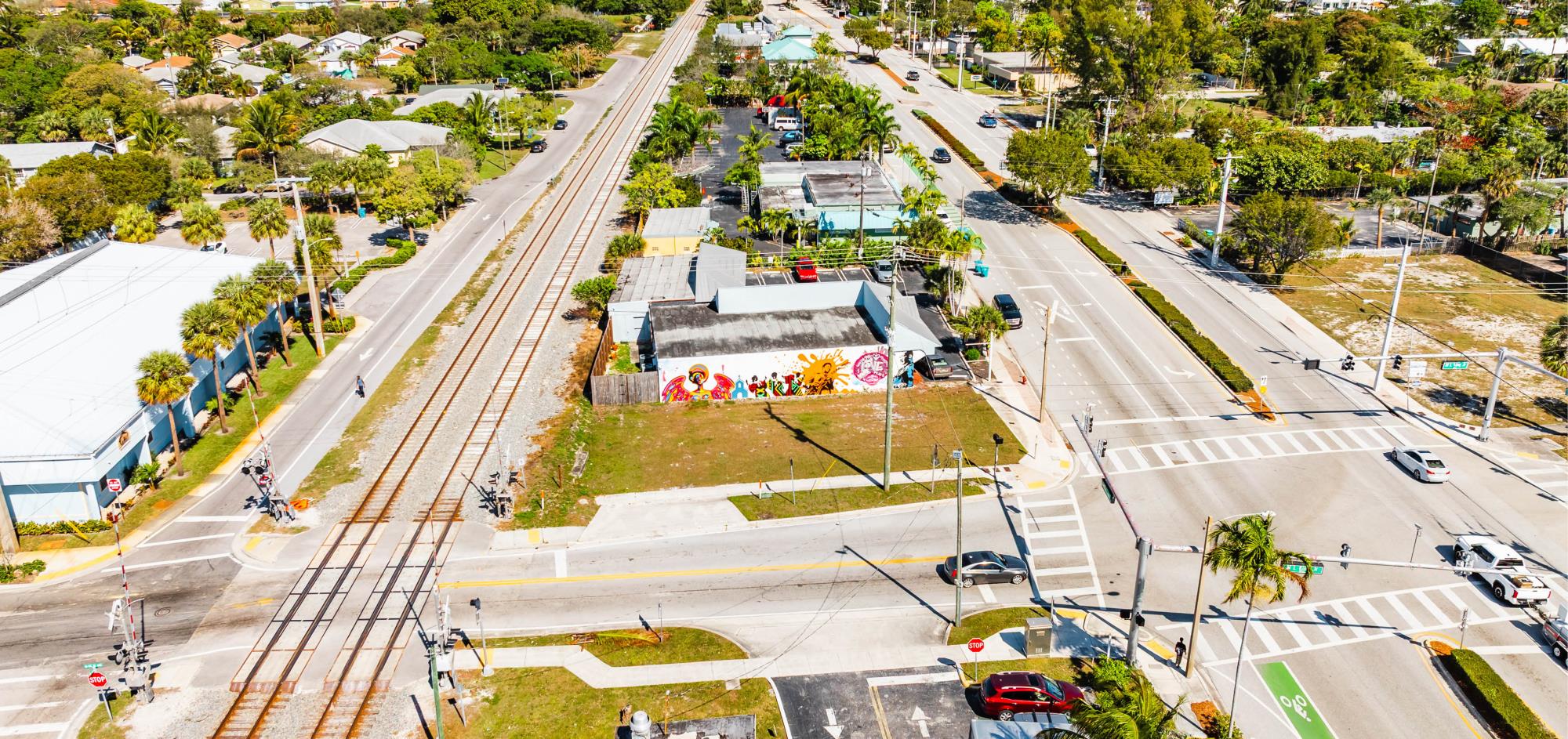 MLK Entry Feature Drone South